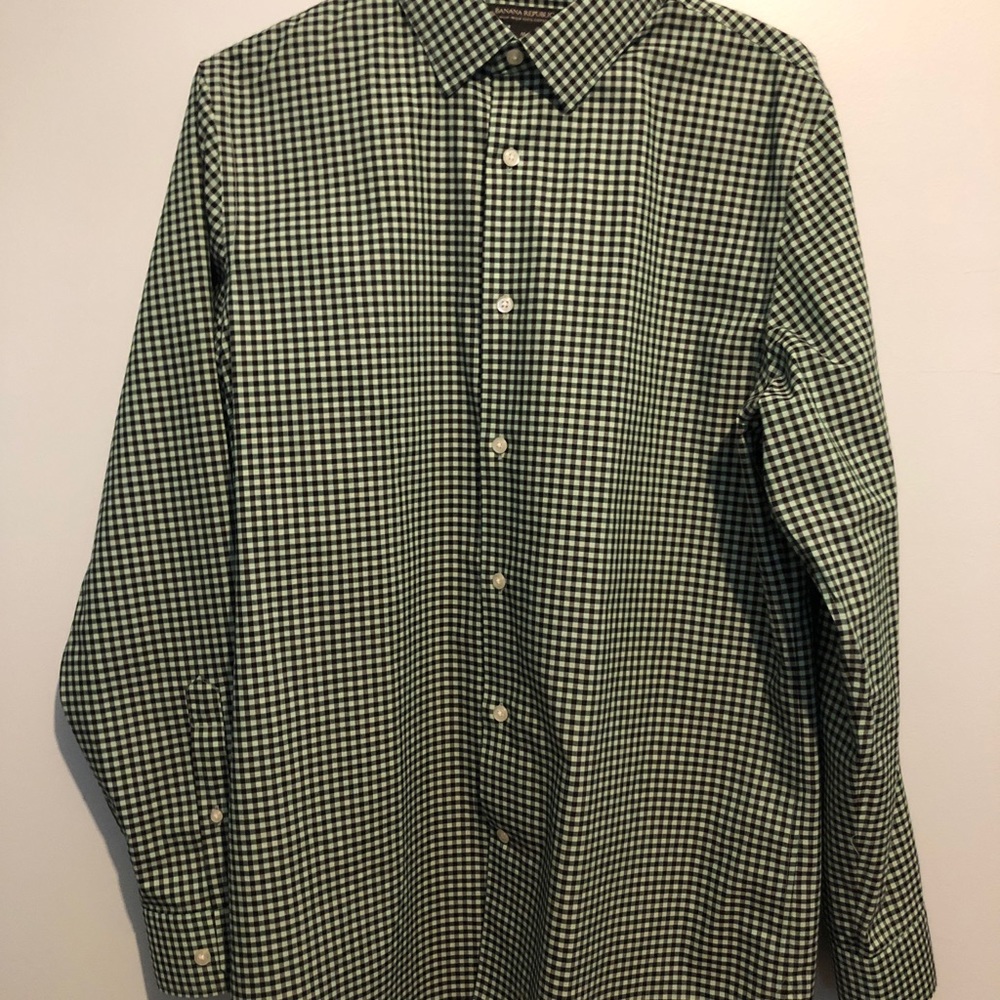 New checkered button down
